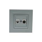 Розетка Компьютерная (Cat 6)+  ТВ — Концевая (0,5 dB) (F)