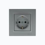 Grounded socket outlet, 16A, 250V
