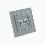 Computer + Telephone socket (RJ45 Cat 6 + RJ45 Cat 3)