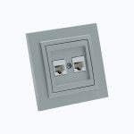 Розетка Компьютерная двойная  (2xRj45 Cat 6)