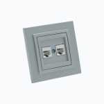 Double computer socket (2×RJ45, Cat 6)