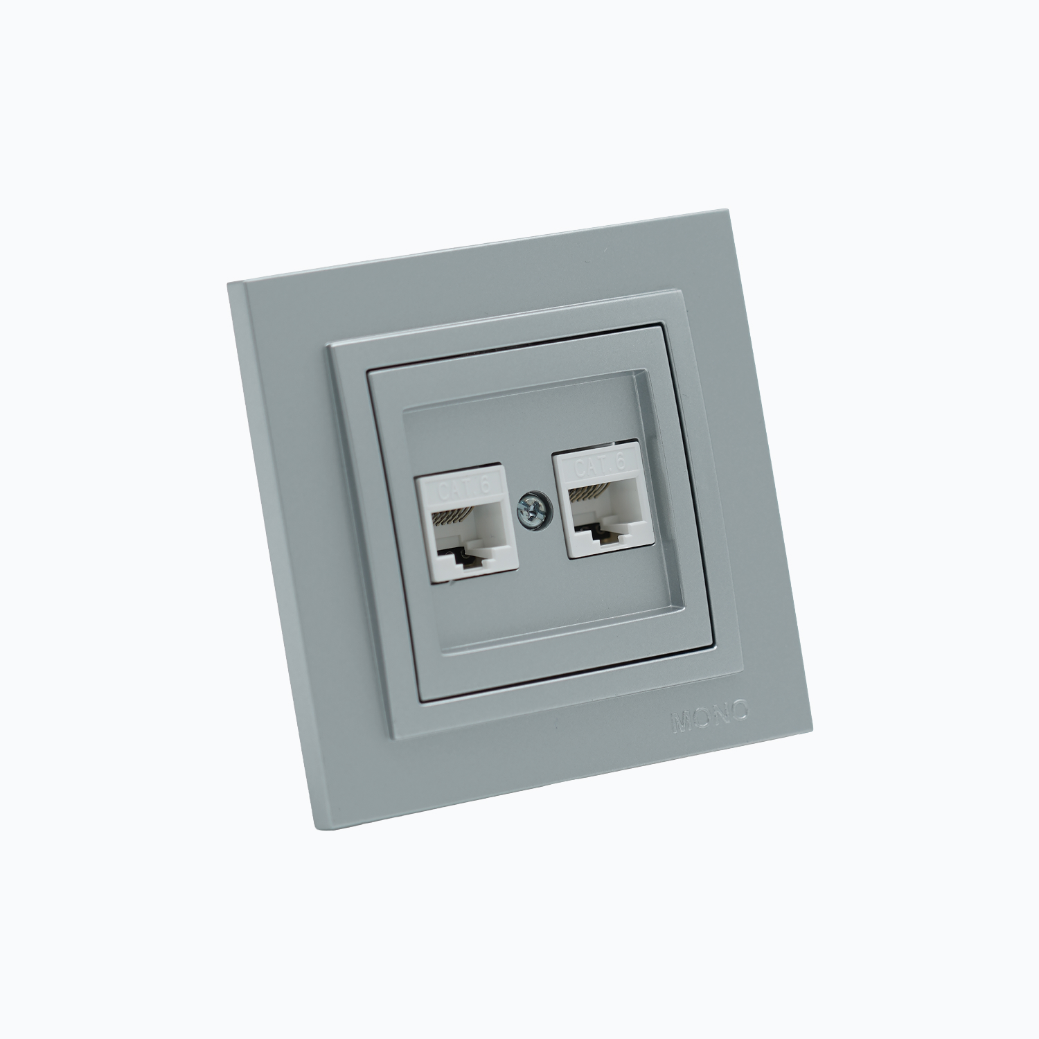 Double computer socket (2×RJ45, Cat 6)