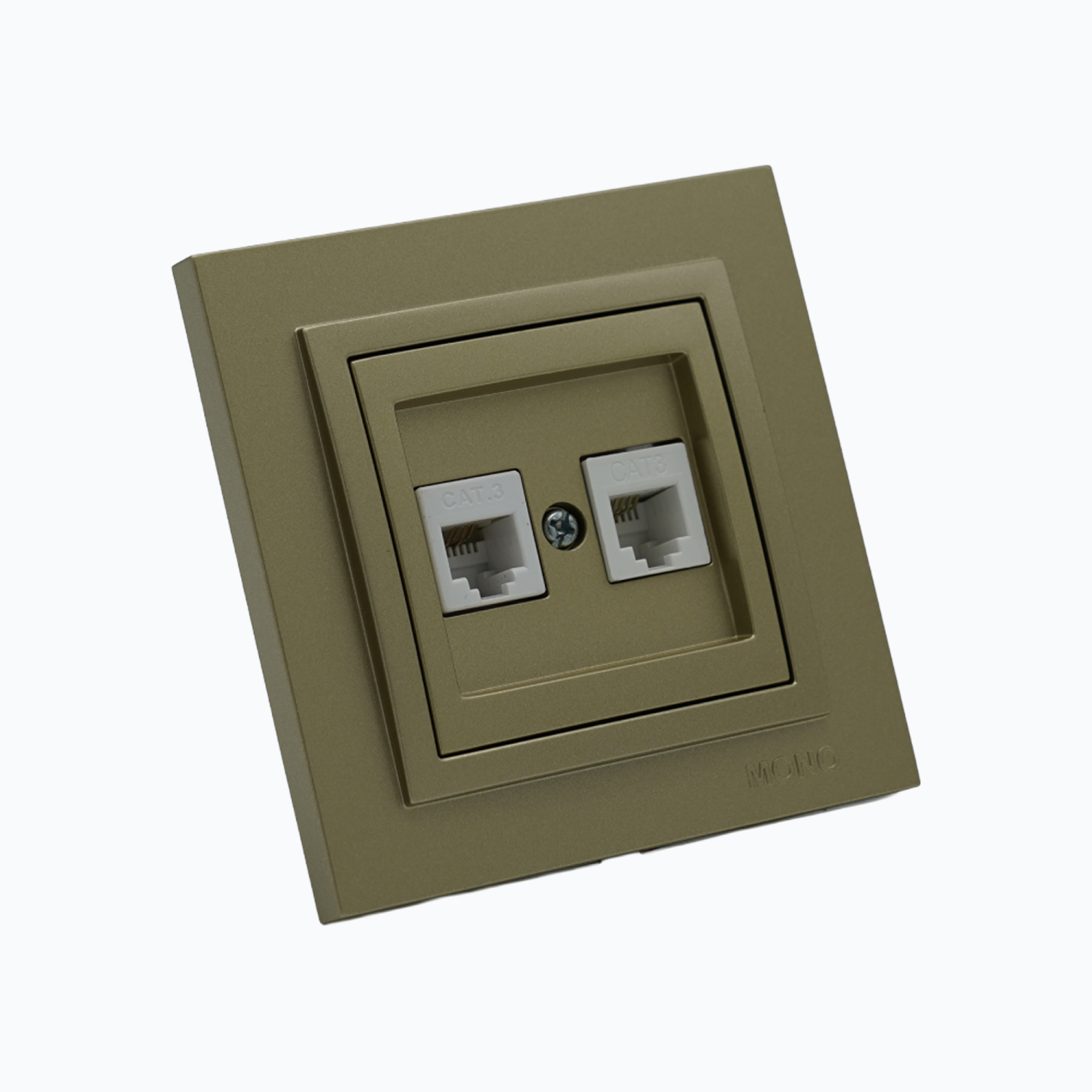 Розетка Телефонная двойная  (2xRj45 Cat 3)