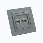 Ikki portli telefon rozetkasi (2xRj45 Cat 3)