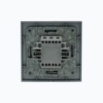 Выключатель двухклавишный с  подсветкой 10AX, 250 V