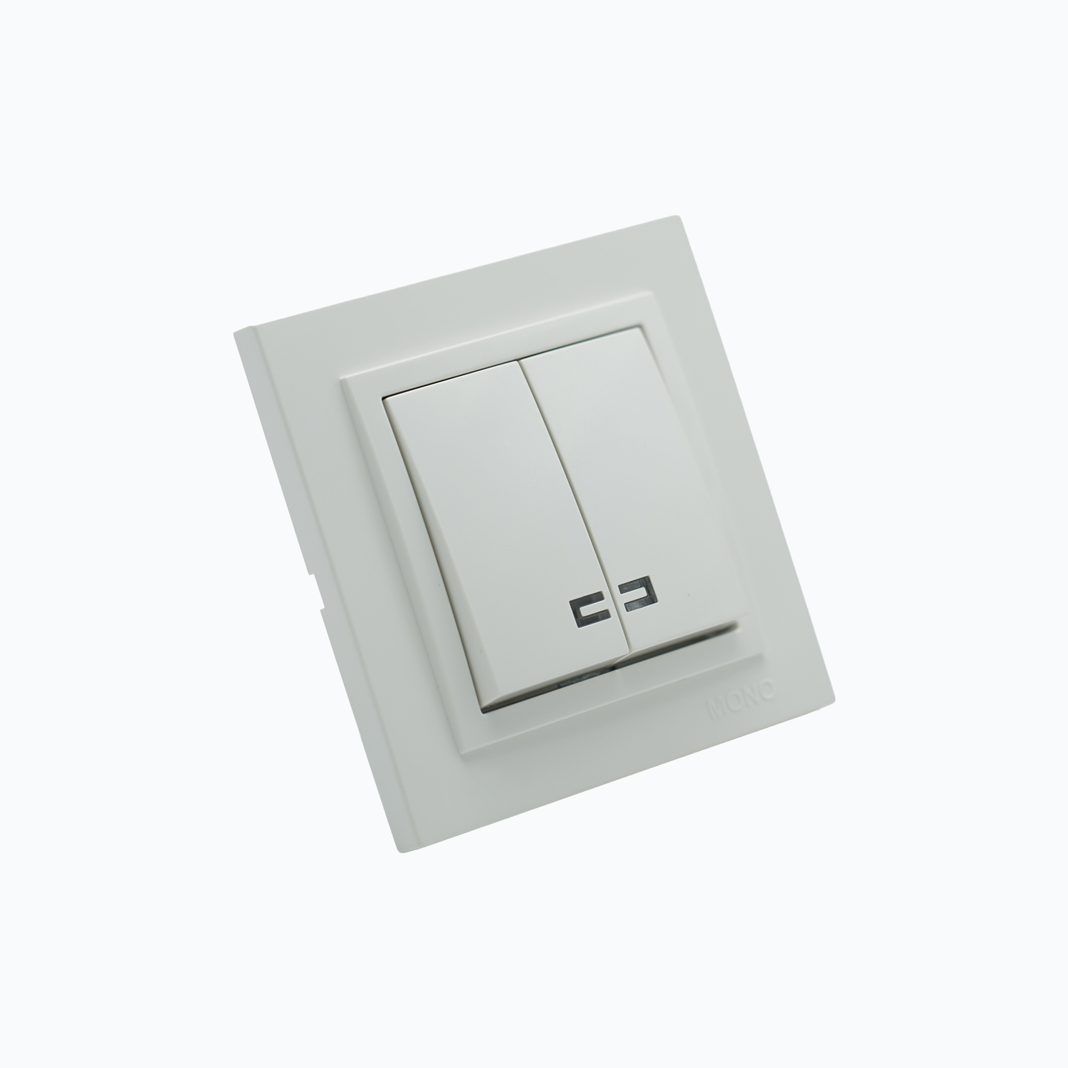 Two-gang switch with illumination 10AX, 250 V