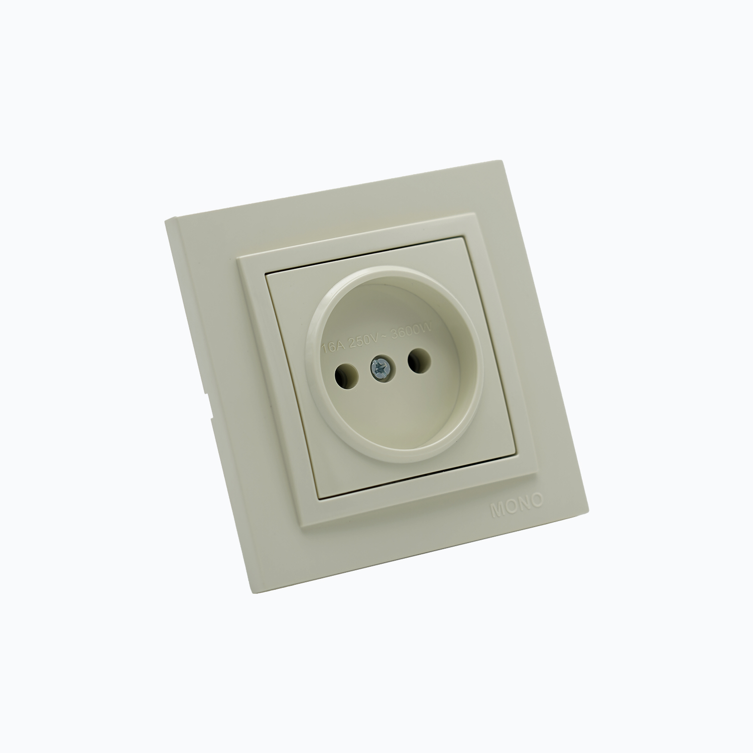Power socket without grounding,  16A, 250 V