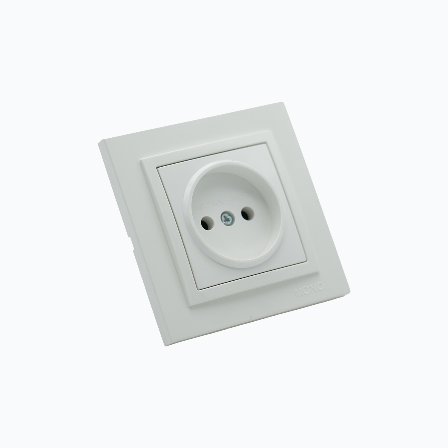 Power socket without grounding,  16A, 250 V