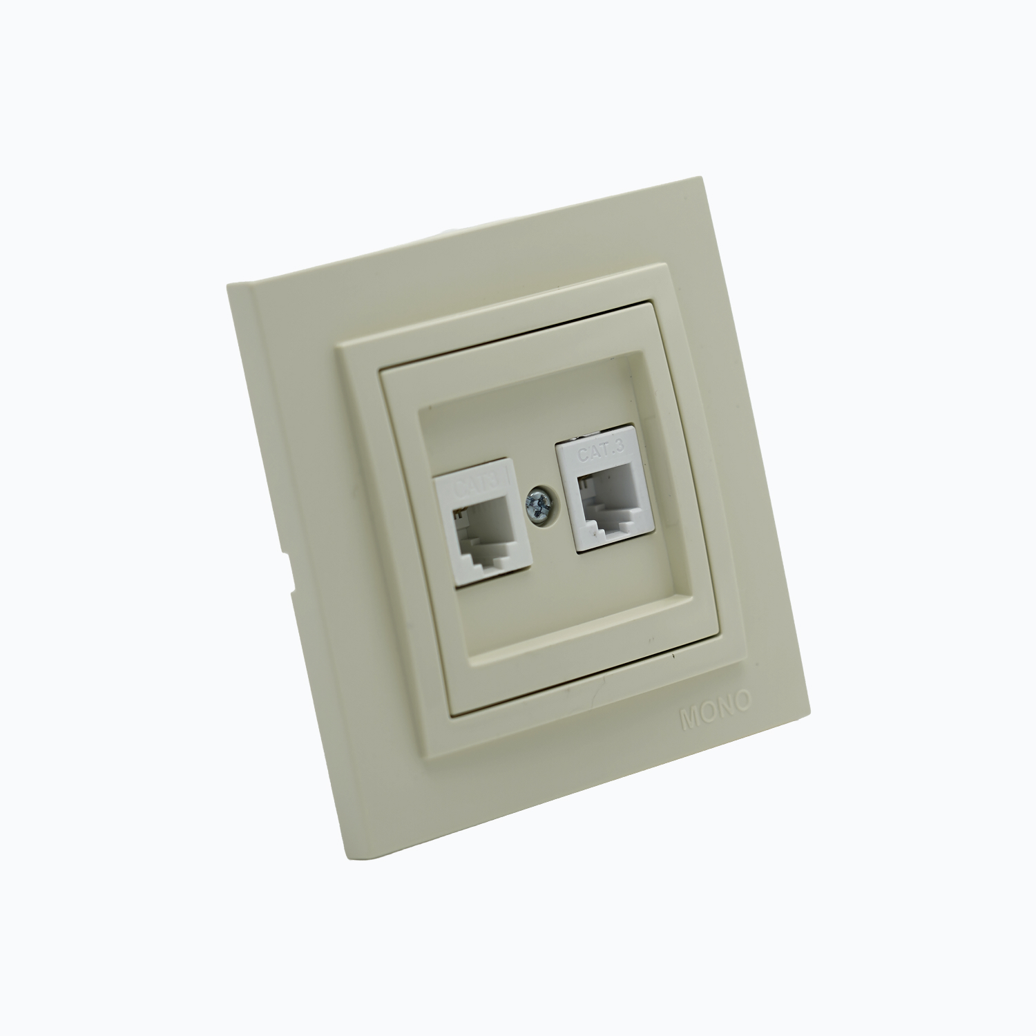Double telephone socket  (2xRj45 Cat 3)