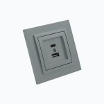 Double L-D Socket, USB + Type-C, M+K