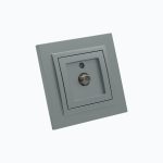 Satellite outlet with F connector