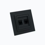 Double computer socket (2×RJ45, Cat 6)