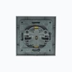 Розетка с заземлением и  крышкой 16A, 250 V