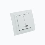 Two-gang switch with illumination 10AX, 250 V