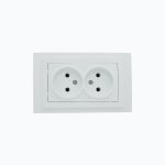 Double ungrounded power socket 10A, 250 V