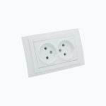 Double ungrounded power socket 10A, 250 V