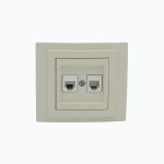 Розетка Телефонная двойная (2xRj45 Cat 3)