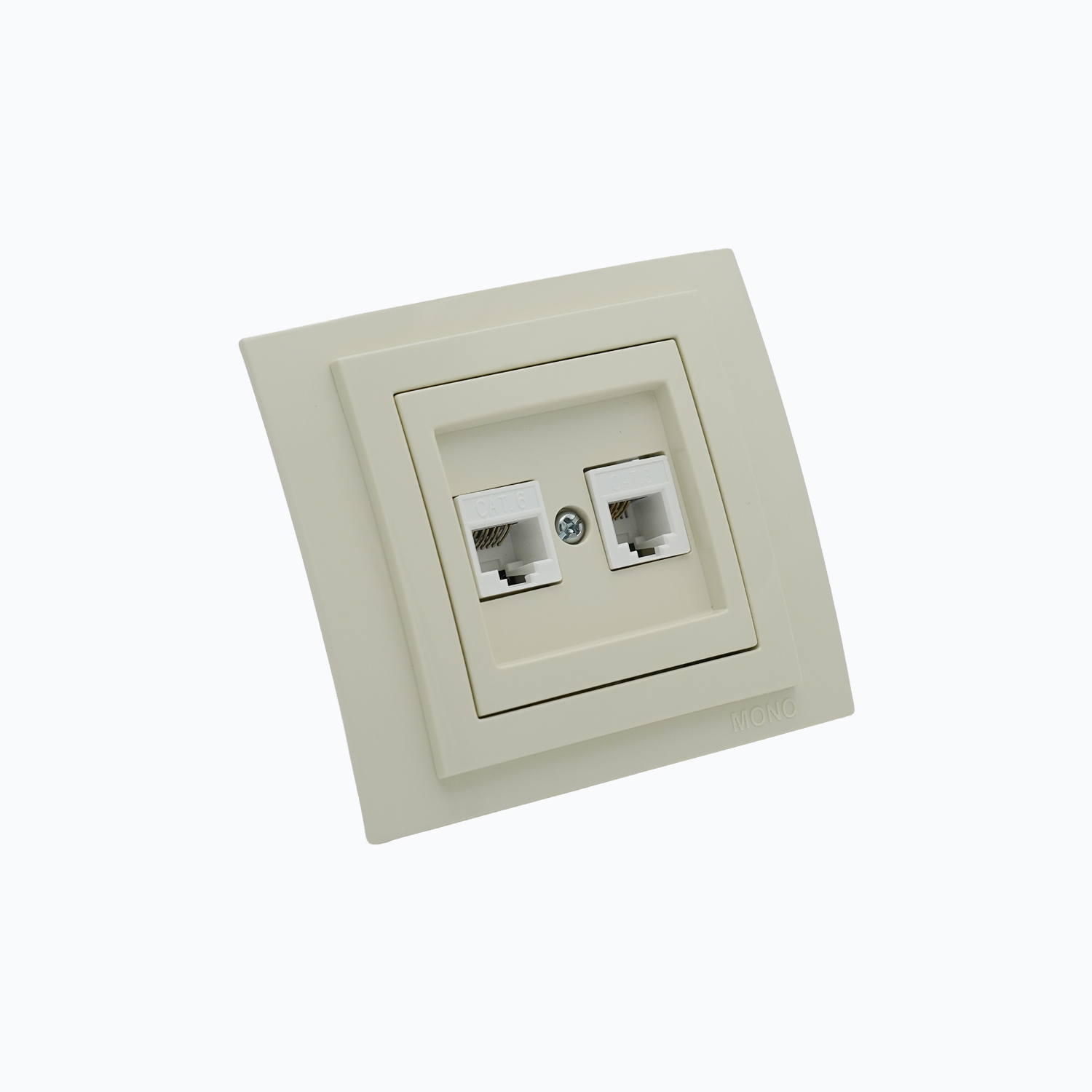 Kompyuter + telefon rozetkasi (Rj45 Cat 6 +Rj45 Cat 3 )