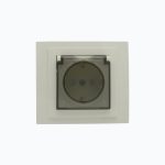 Розетка с заземлением, крышкой и защитными шторками 16A, 250 V