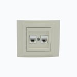 Розетка Компьютерная двойная  (2xRj45 Cat 6)