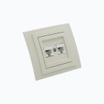 Розетка Компьютерная двойная  (2xRj45 Cat 6)