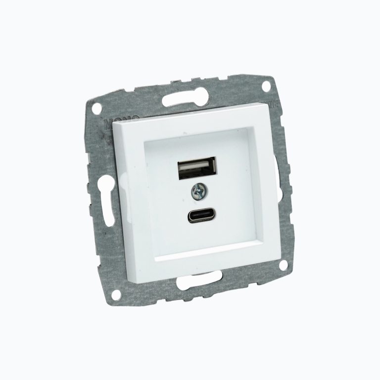 USB + Type-C quvvatlash portli L-D rozetka, ikkitali М+К