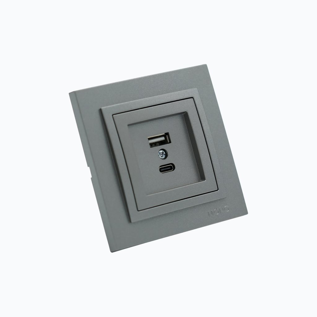L-D Роз С USB+Type Заряд  Двойная М+К