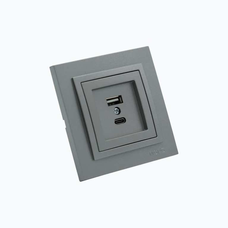 Double L-D Socket, USB + Type-C, M+K