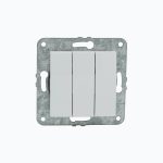 Выключатель трехклавишный 10AX, 250 V