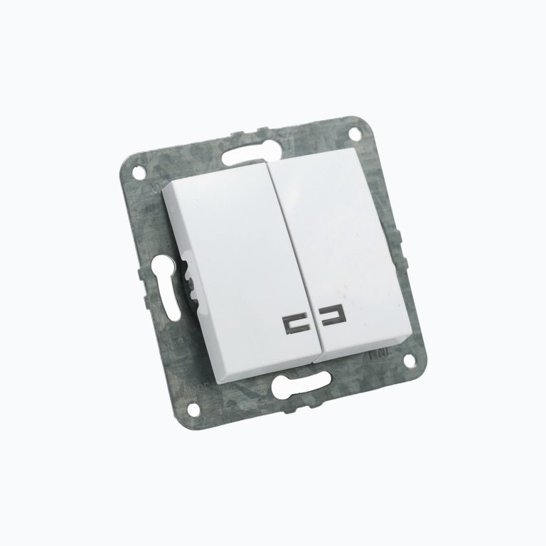 Two-gang switch with illumination 10AX, 250 V
