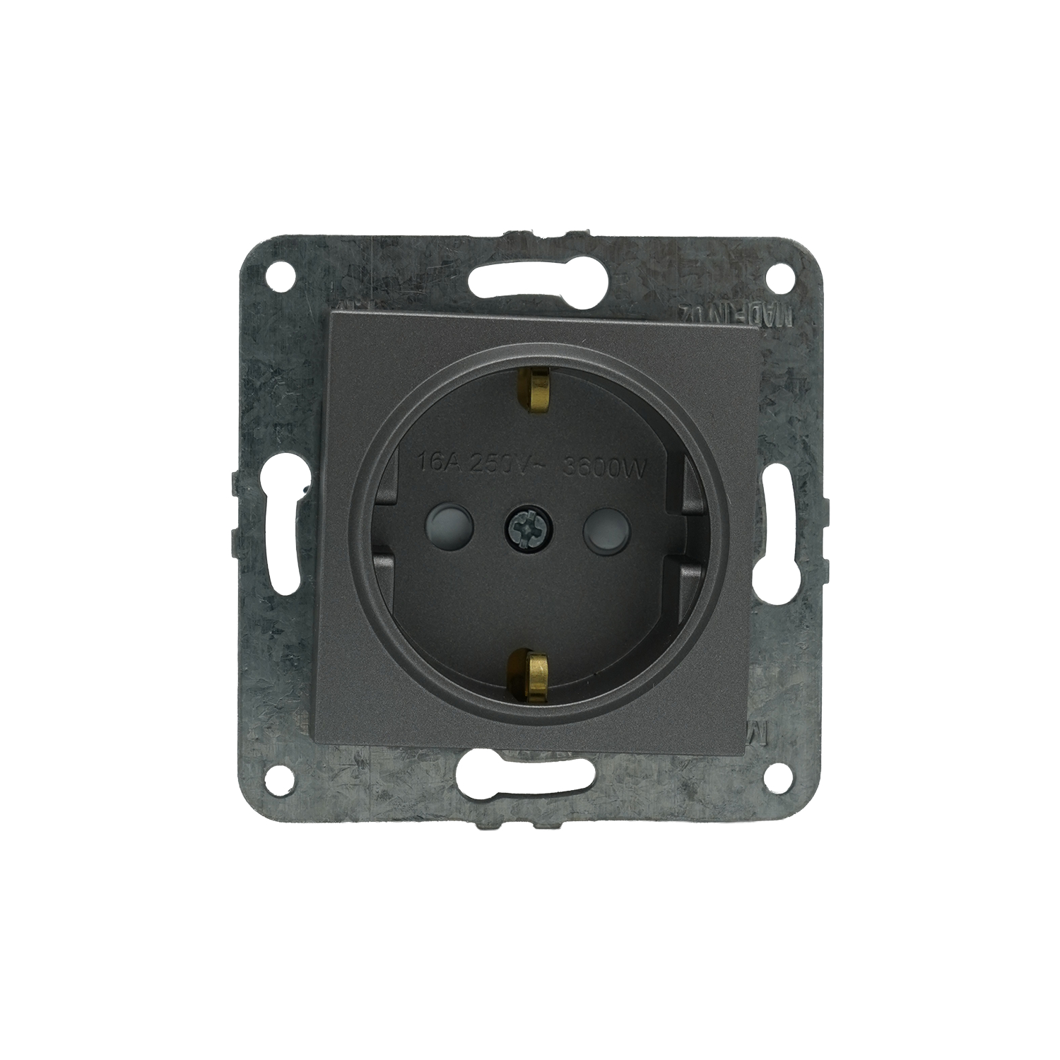 Розетка с заземлением и защитными  шторками 16A, 250 V