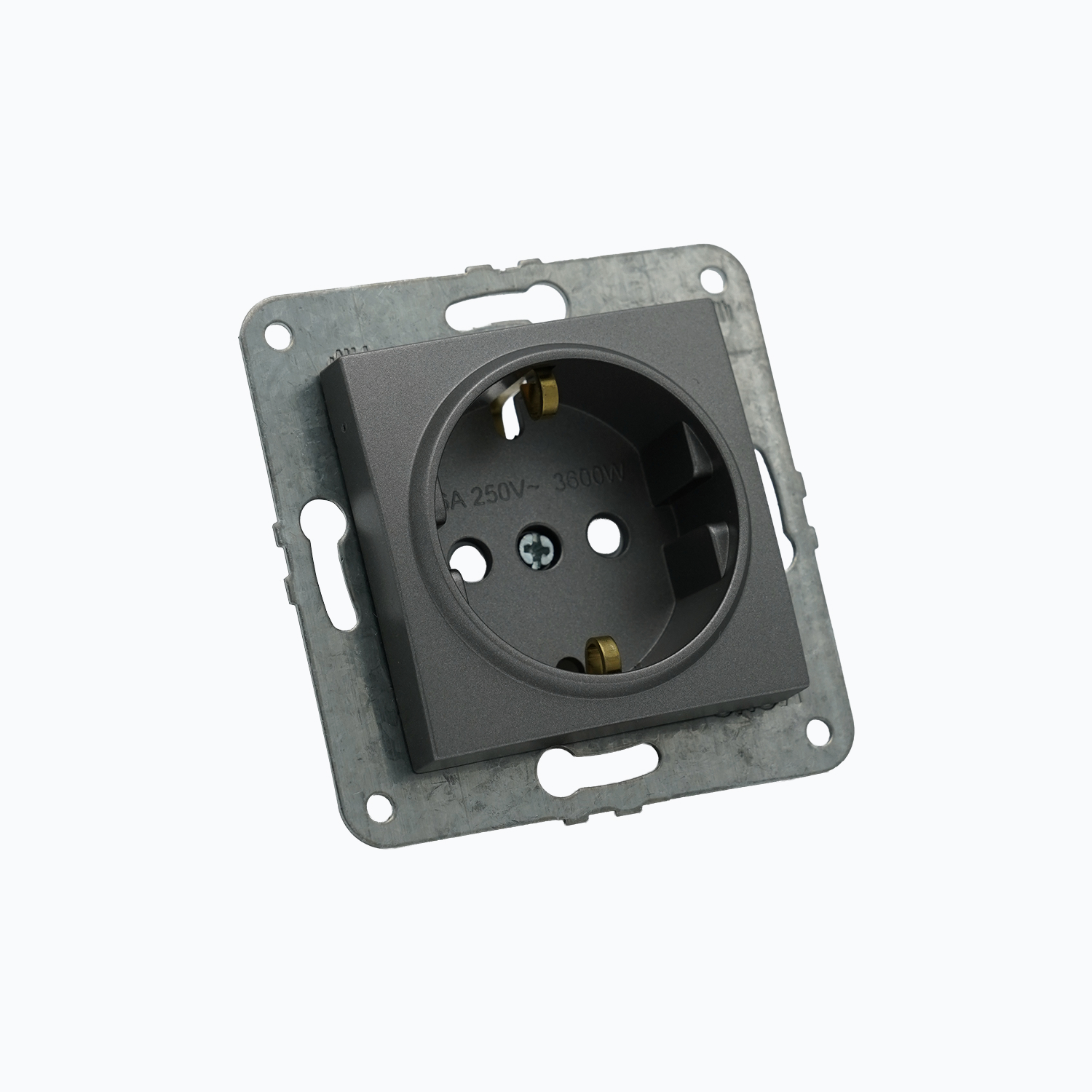 Розетка с заземлением и защитными шторками 16A, 250 V