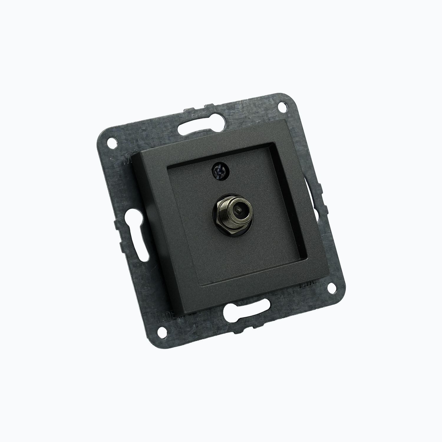 Satellite outlet with F connector