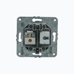 Kompyuter rozetkasi (Cat 6)+ ТВ – yakuniy TV rozetka (0,5 dB) (F)