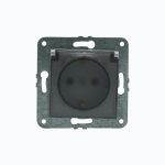 Розетка с заземлением и крышкой 16A, 250 V