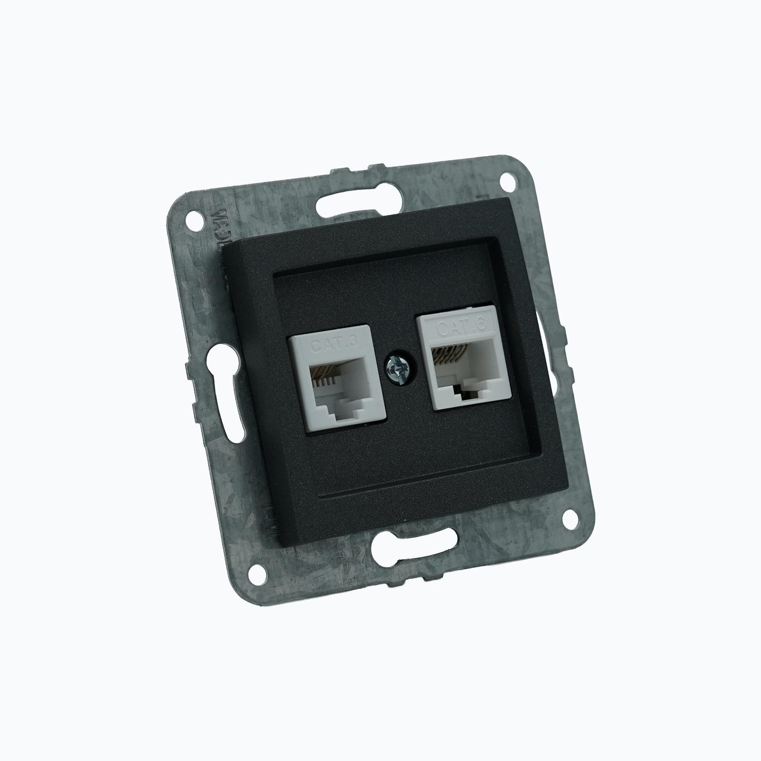 Computer + Telephone socket (Rj45 Cat 6 +Rj45 Cat 3 )