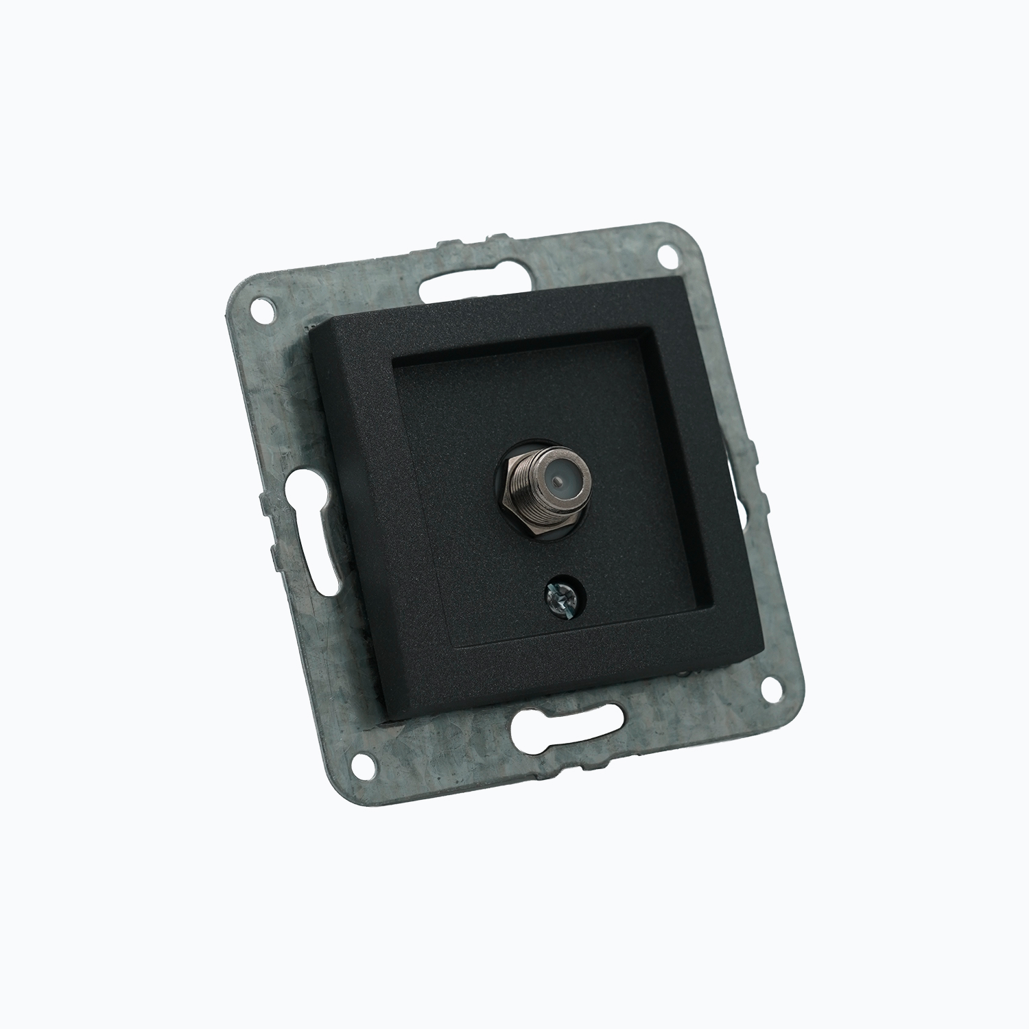 Satellite outlet with F connector