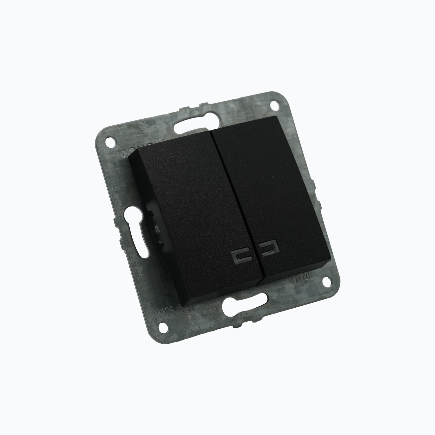 Two-gang switch with illumination 10AX, 250 V