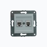 Розетка Телефонная двойная (2xRj45 Cat 3)