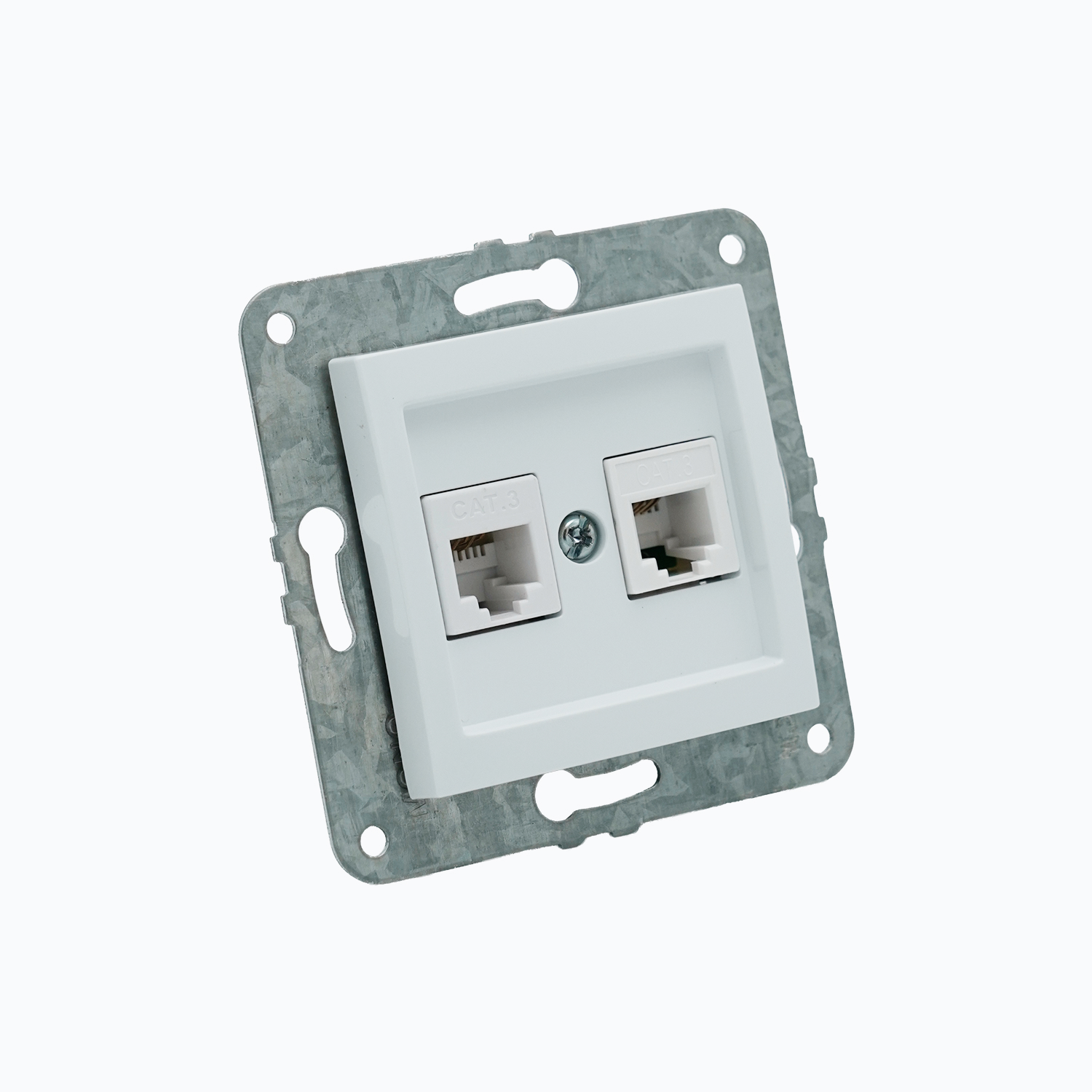 Double telephone socket (2xRj45 Cat 3)