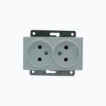 Розетка двойная без заземления 10A, 250 V