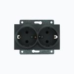 Розетка двойная с заземлением  16A, 250 V