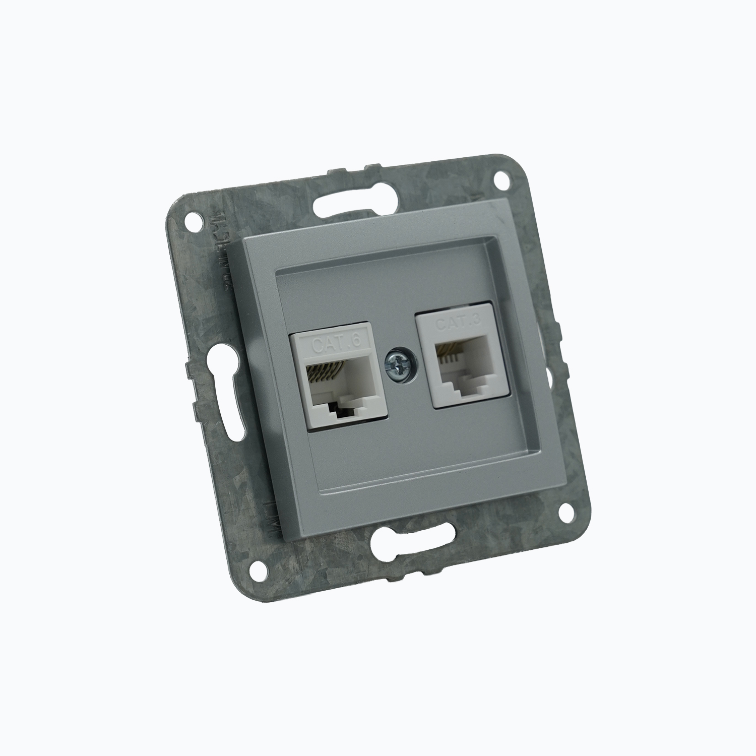 Розетка Компьютер + Телефон (Rj45 Cat 6 +Rj45 Cat 3 )
