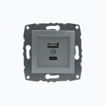 L-D Роз С USB+Type Заряд Двойная М+К