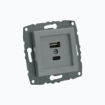 L-D Роз С USB+Type Заряд Двойная М+К