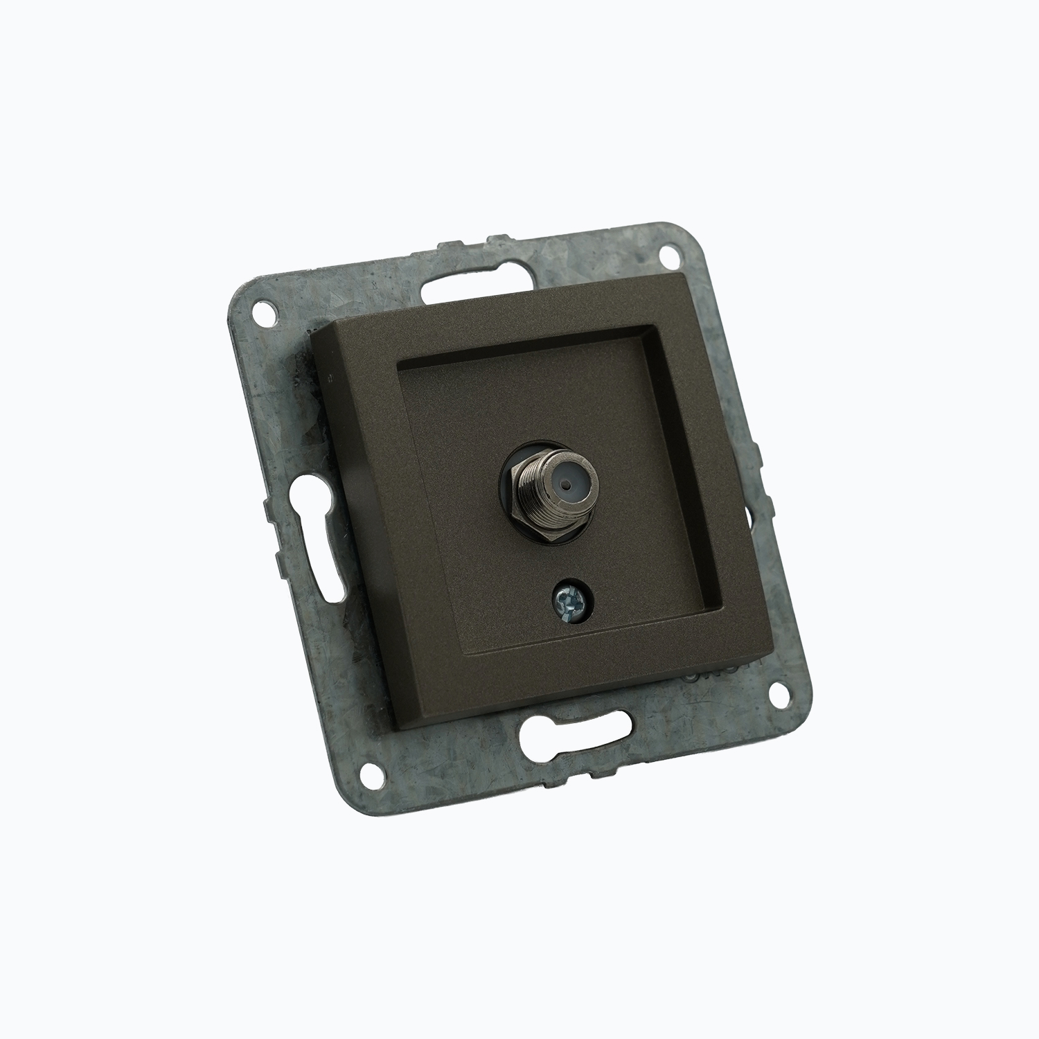 Satellite outlet with F connector