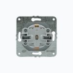 Grounded socket outlet with safety shutters, 16A, 250V