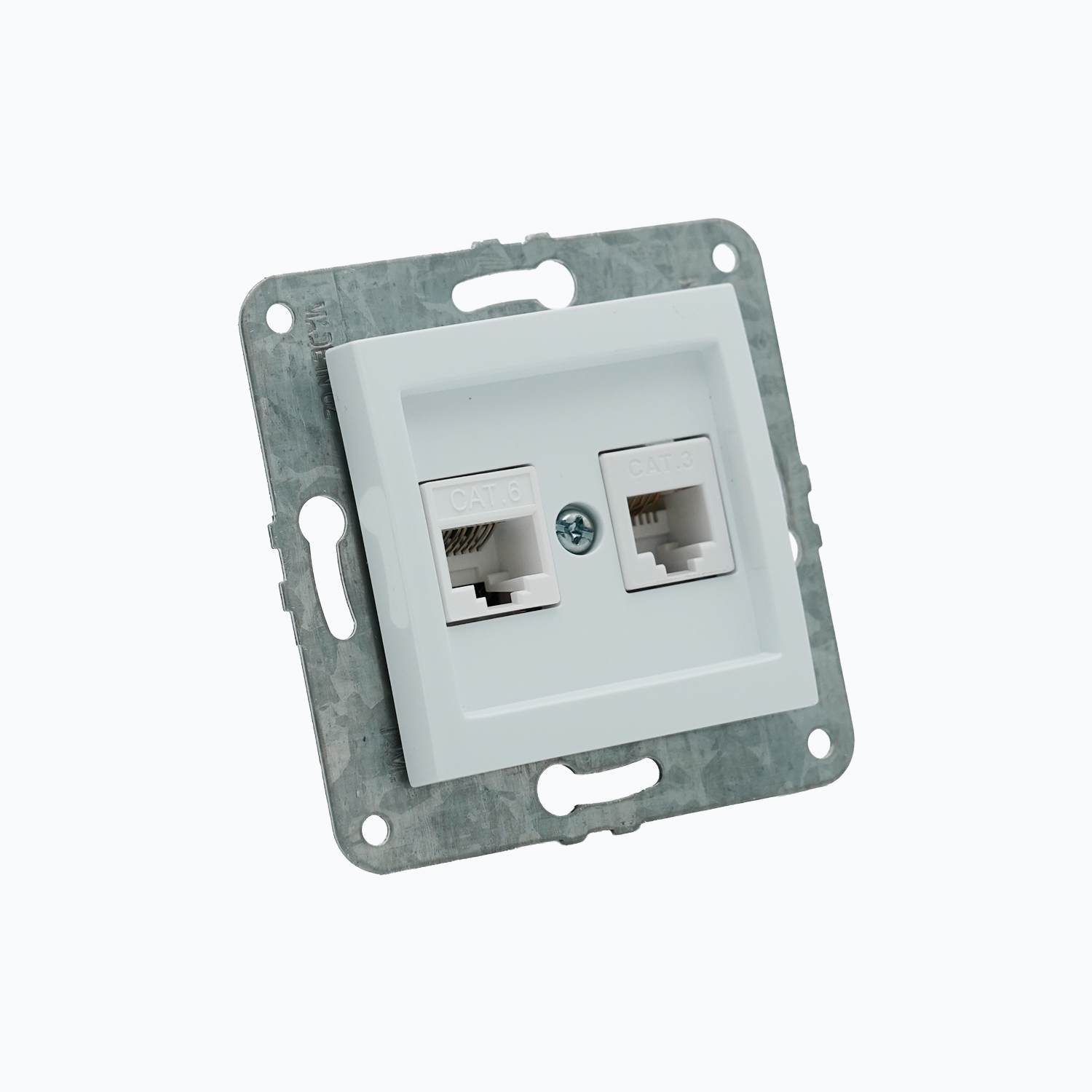 Kompyuter + telefon rozetkasi (Rj45 Cat 6 +Rj45 Cat 3 )