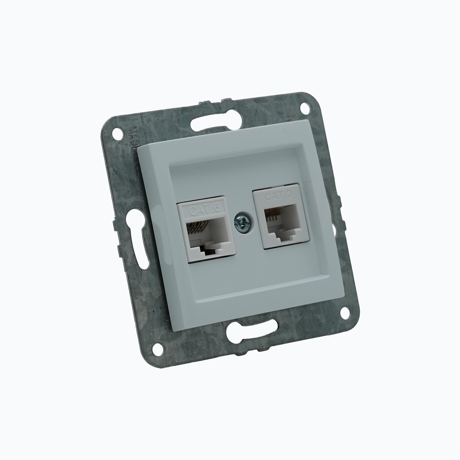 Розетка Компьютер + Телефон (Rj45 Cat 6 +Rj45 Cat 3 )