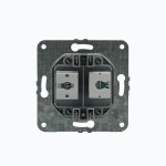 Розетка Компьютер + Телефон (Rj45 Cat 6 +Rj45 Cat 3 )